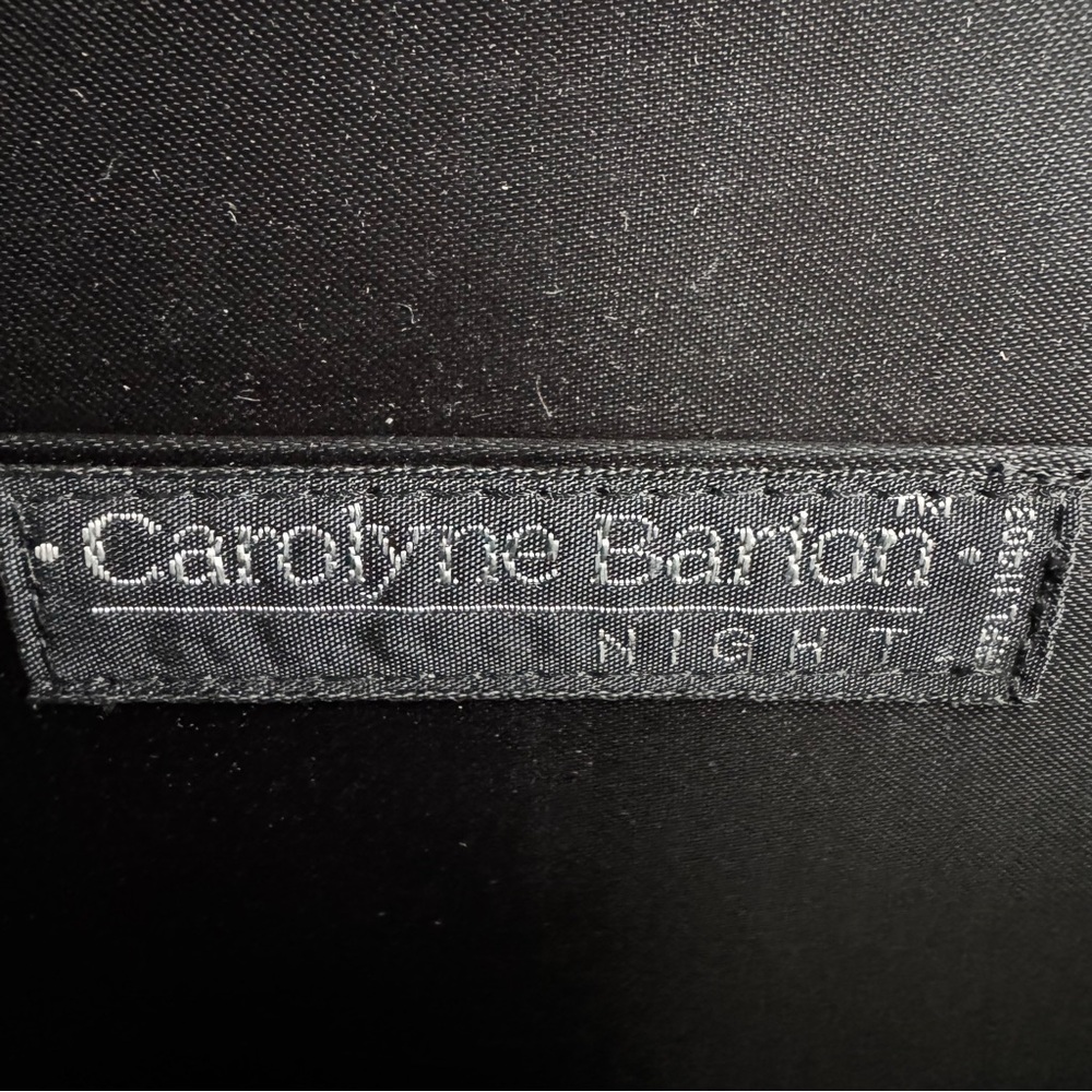 Vintage Elegant Black Clutch Bag Carolyne Barton night - Picture 6 of 10